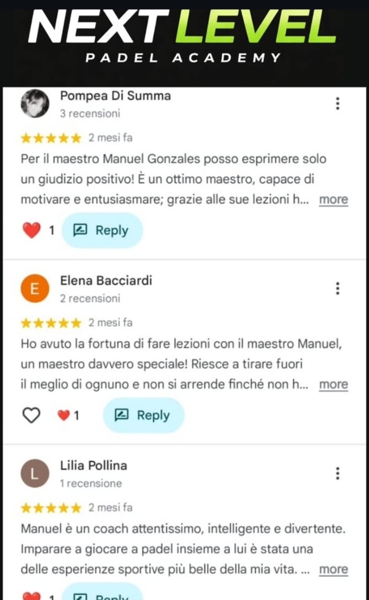 Recensione scuola padel