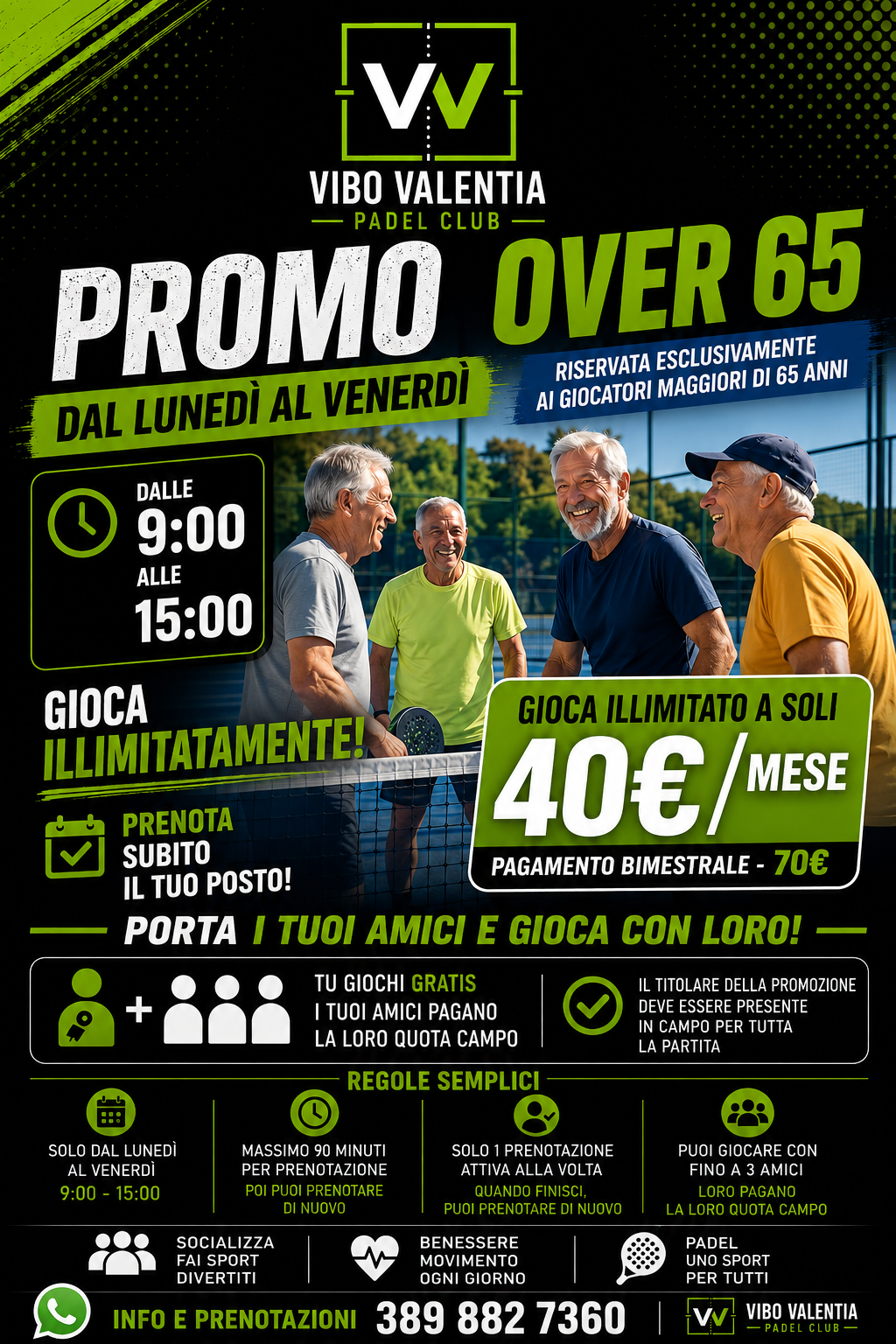 Promo Over 65 VV Padel Club